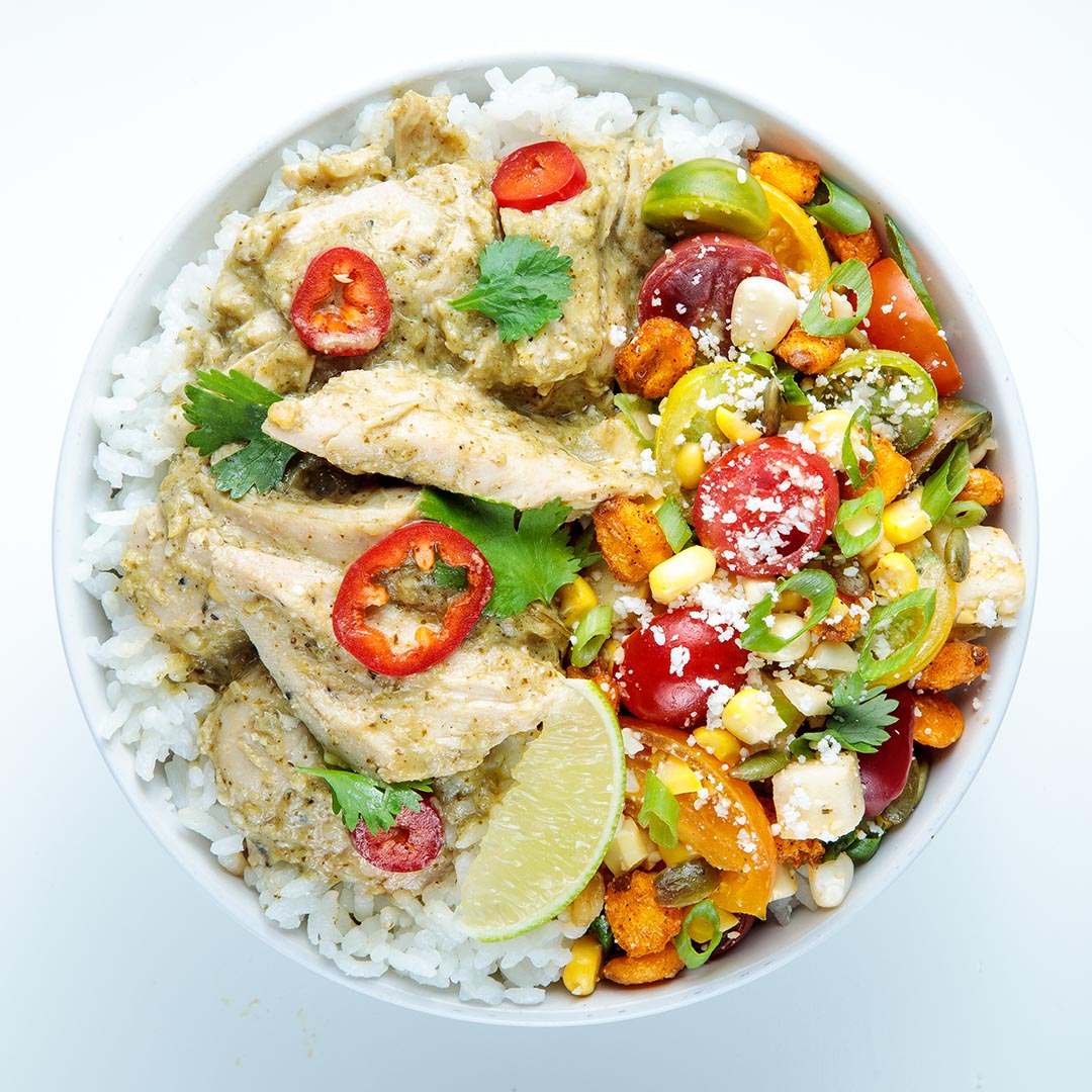 NEW! Hatch Green Chile Chicken Bowl